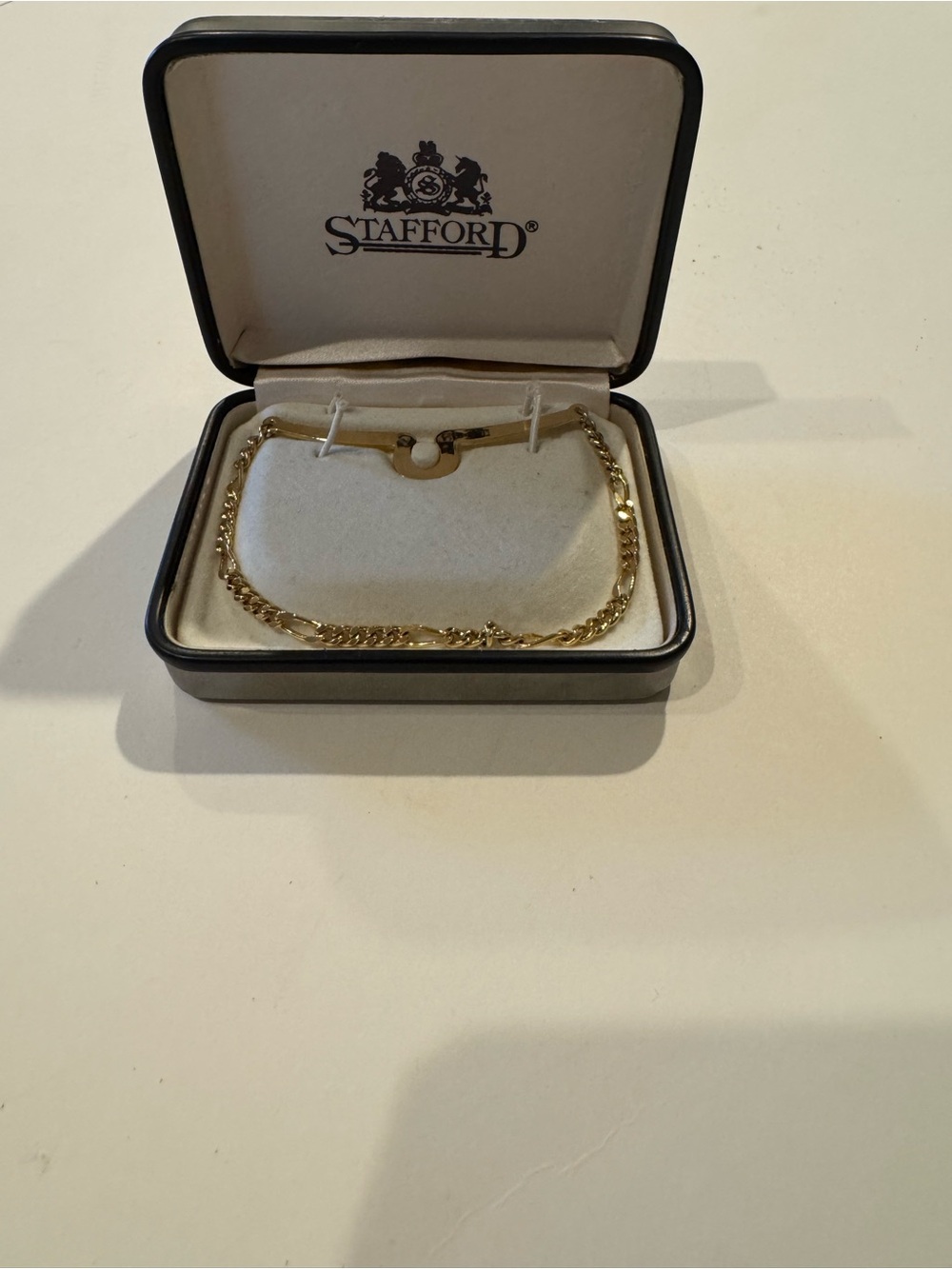 Stafford Polished Gold Chain Tie Tac
